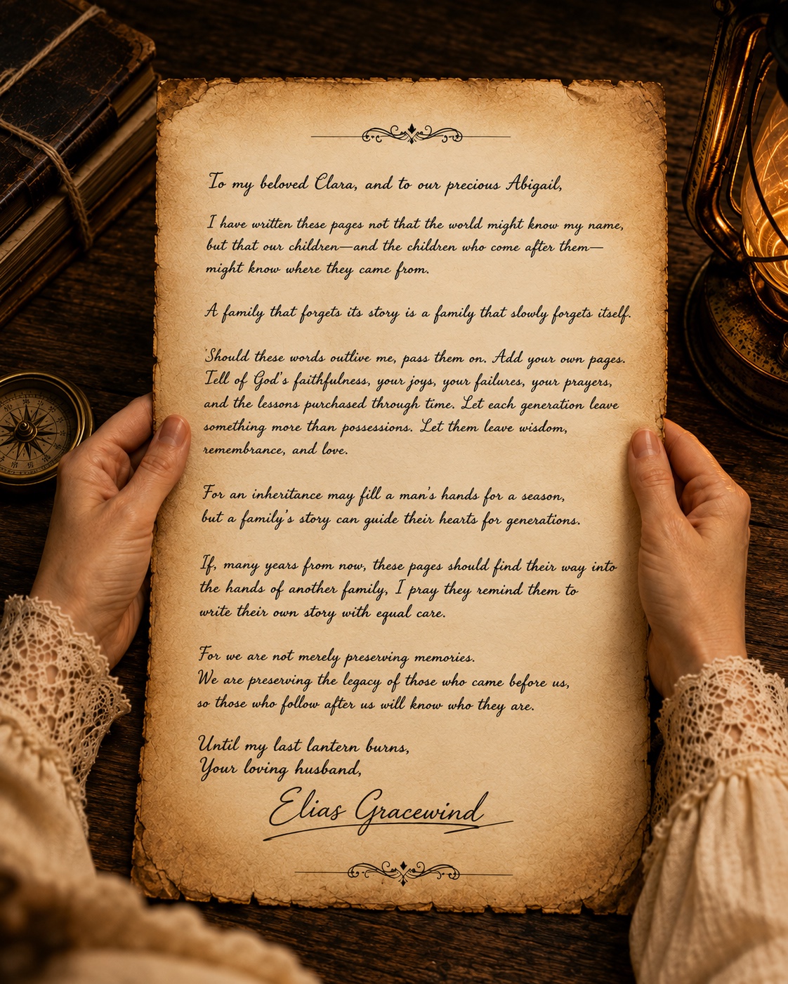 A letter from Elias Gracewind