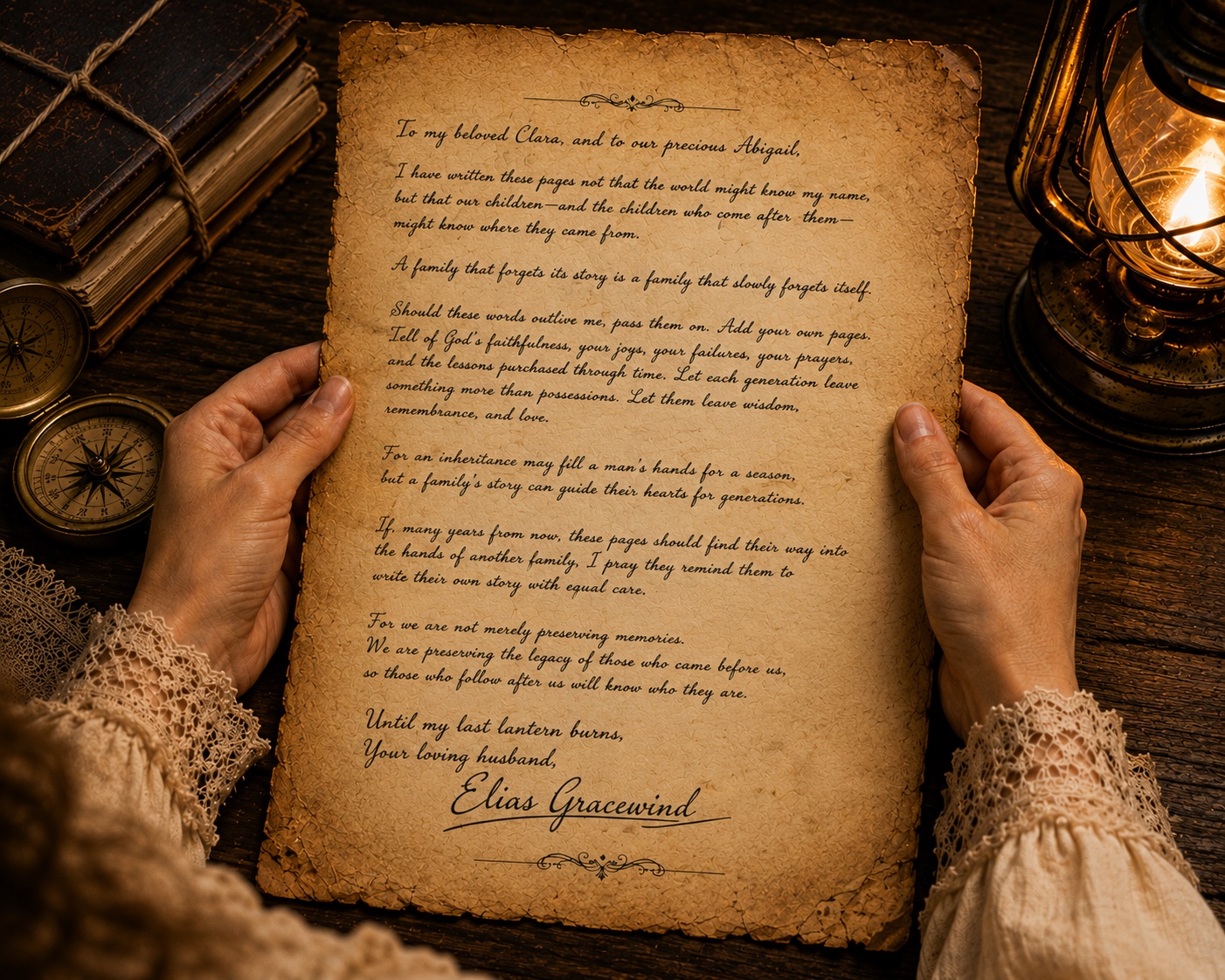 A letter, handed to you